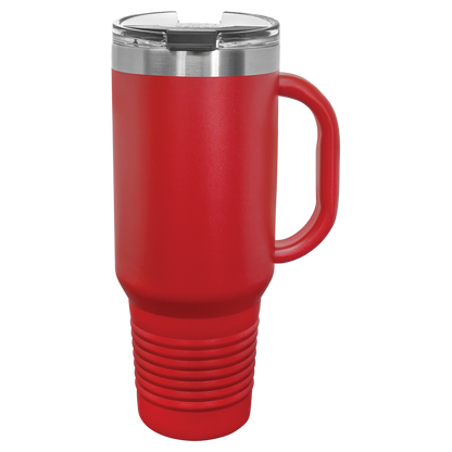 Polar Camel 40 oz. Travel Mug with Handle & Straw