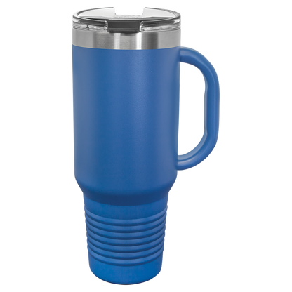 Polar Camel 40 oz. Travel Mug with Handle & Straw