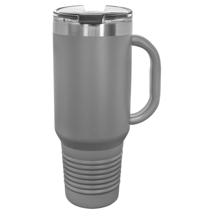 Polar Camel 40 oz. Travel Mug with Handle & Straw