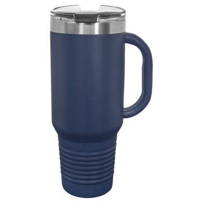 Polar Camel 40 oz. Travel Mug with Handle & Straw