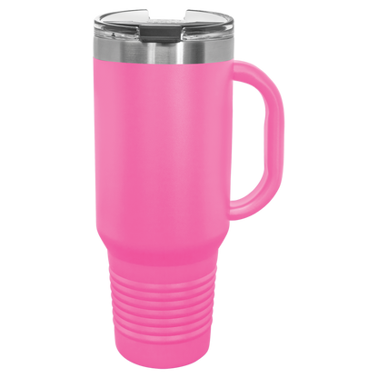 Polar Camel 40 oz. Travel Mug with Handle & Straw