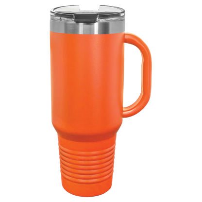 Polar Camel 40 oz. Travel Mug with Handle & Straw