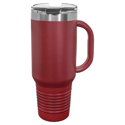 Polar Camel 40 oz. Travel Mug with Handle & Straw