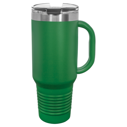 Polar Camel 40 oz. Travel Mug with Handle & Straw
